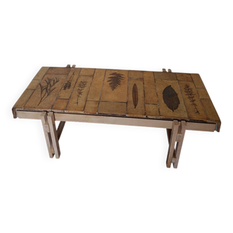 Table basse Roger Capron model herbier