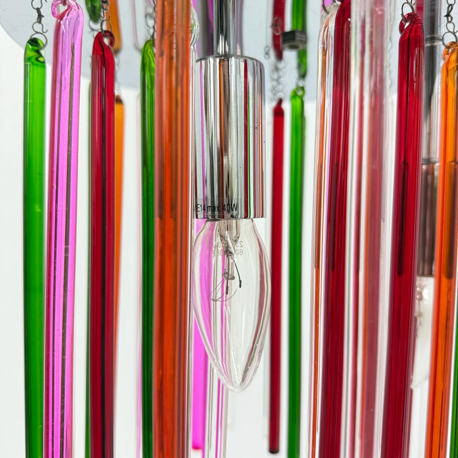 Mid-century design glass ceiling lamp, 1970s