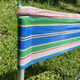 Chaise de plage , camping années 70