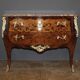 Louis XV style commode in marquetry from around 1930.