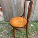 Antique Khon bistro chair no. 18 wood + vintage thermoformed seat