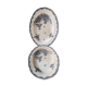 Lot de 2 plats Terre De Fer Nimy modèle Pinsons