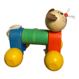 Old wooden toy to pull