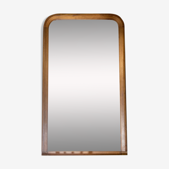 Miroir ancien en pitchpin style Louis-Philippe 100x170cm