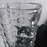 Clear glass vase