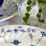 6 flat plates in English porcelain