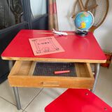 Vintage Formica children's desk and chair set