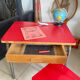 Ensemble bureau et chaise Formica enfant vintage