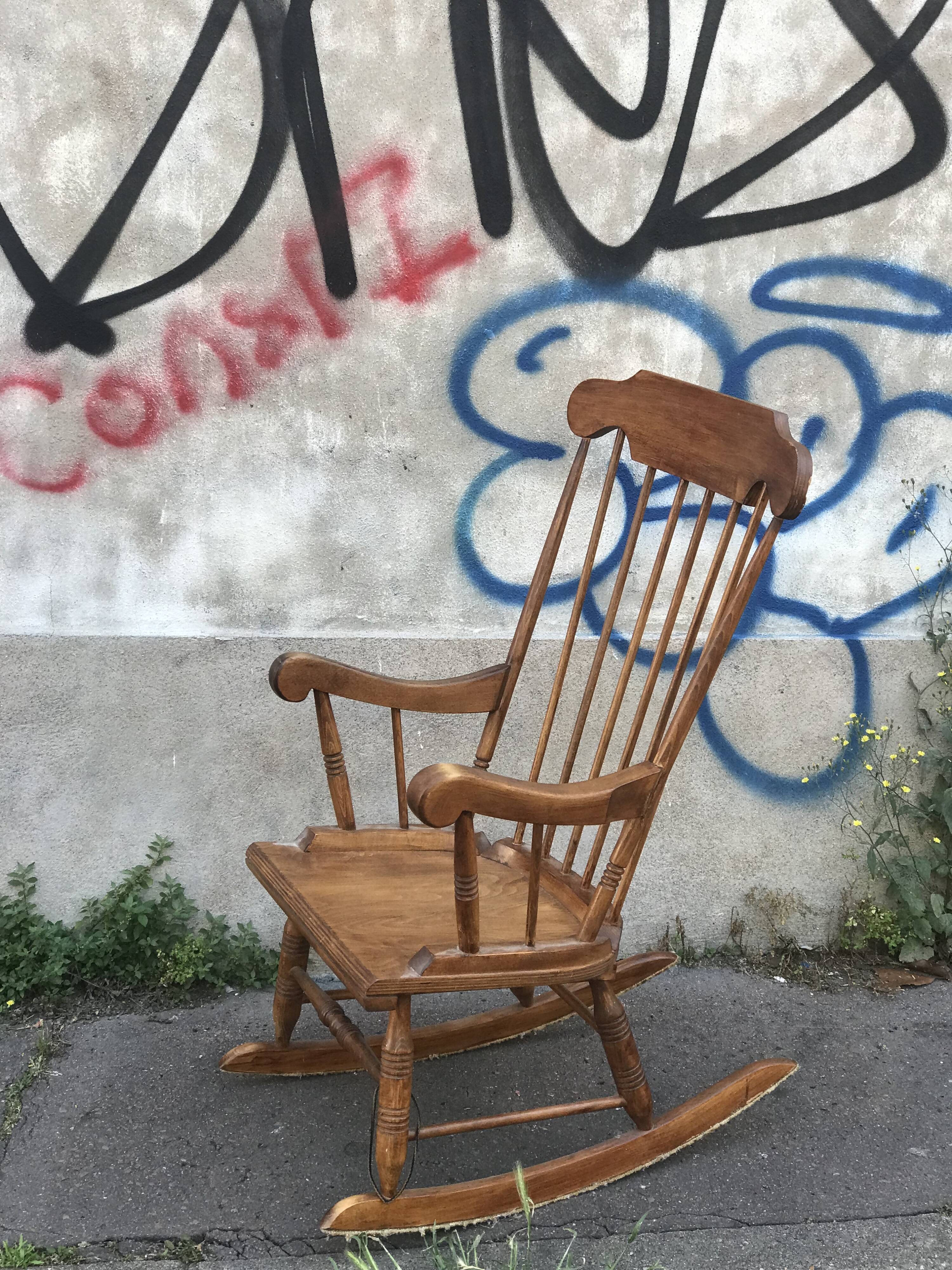 Vintage scandinavian rocking chair