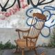 Vintage scandinavian rocking chair
