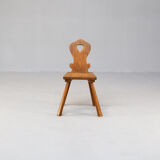 Beautiful set of 6 Rustic Alpine Mountain Chairs