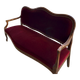 Red sofa bordeaux upholstered velvet