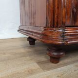 Rustic Wardrobe in Fir with Curtains