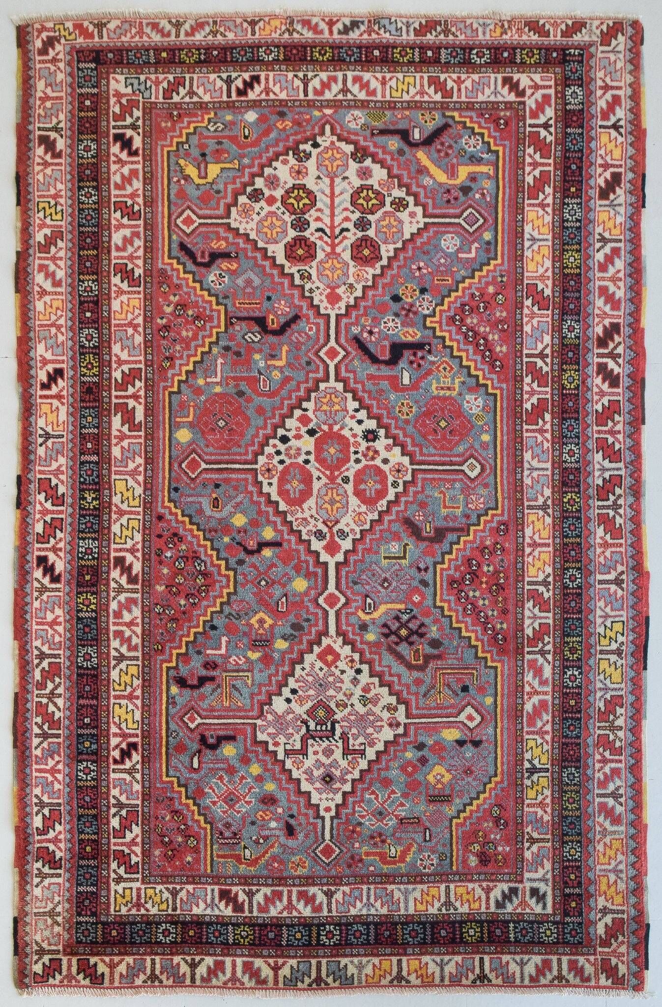 Vintage - Tapis azerbaïdjanais tissé à la main
