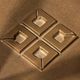 Peter Ghyczy T18 side tables, 1970s design polished brass (40x40x52)