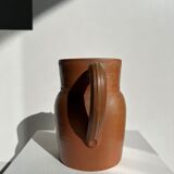 Handmade stoneware pitcher below H: 20cm