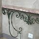 Console en fer forgé et marbre