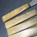 Set of 6 knives stainless blade bakelite sleeve