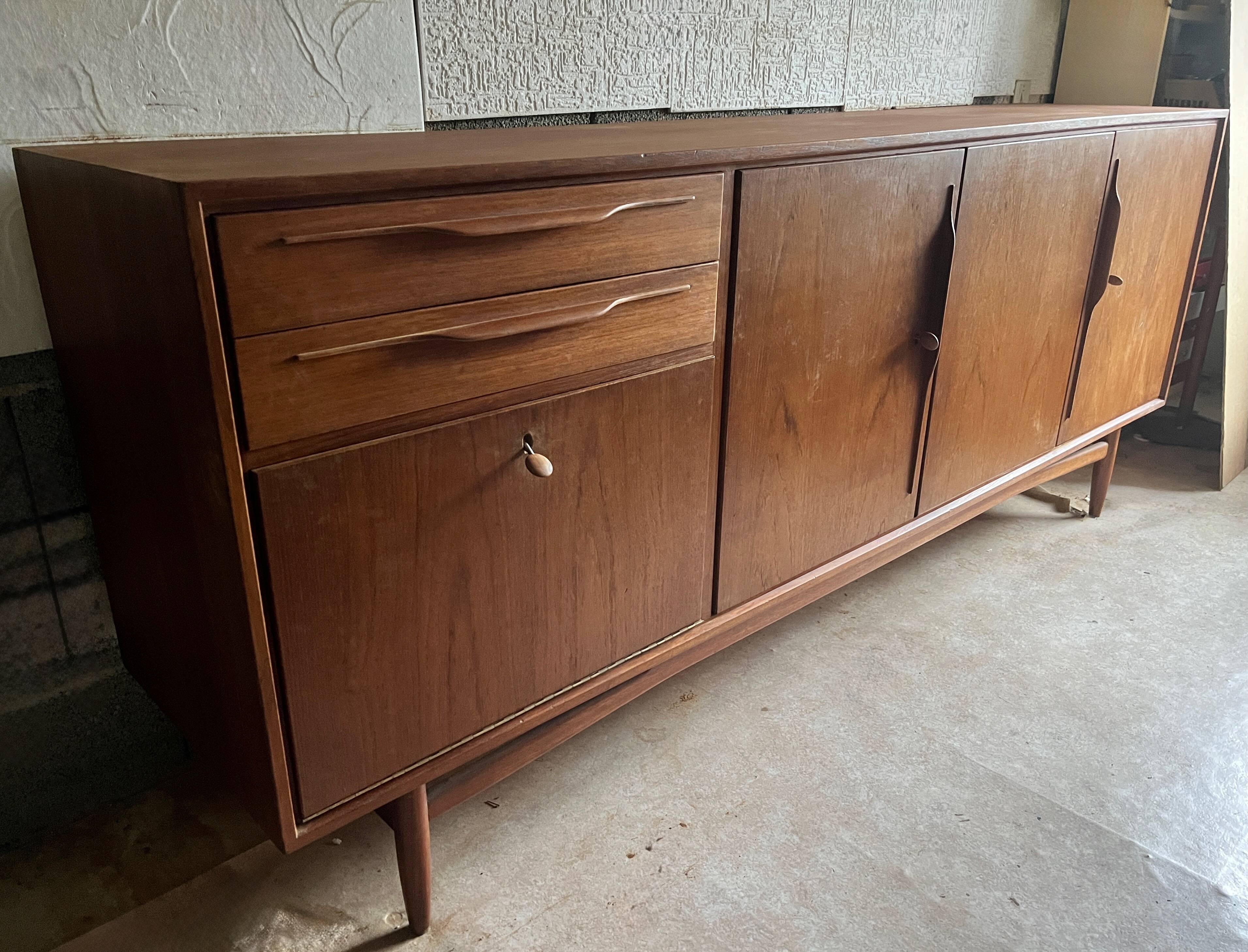 Vintage Swiss Teak Enfilade