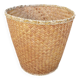 Woven straw basket