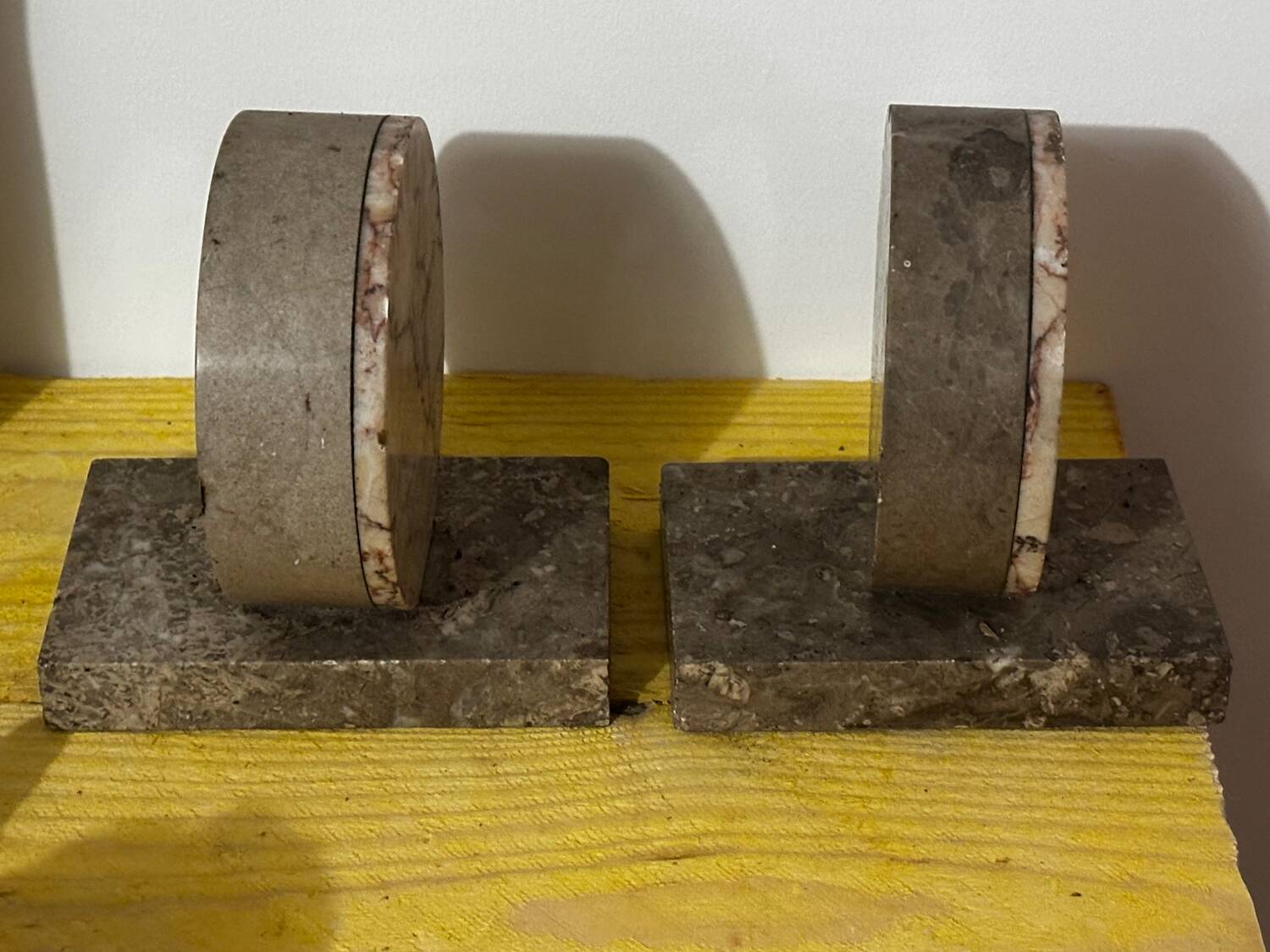 Pair of Marble Bookends from the Art Deco period