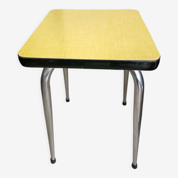 Yellow Formica stool