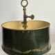 A pair of old brass bed warmers.