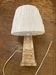 Lampe de Table Moderniste en Onyx Miel et Croix de Malte Dorée - Années 70