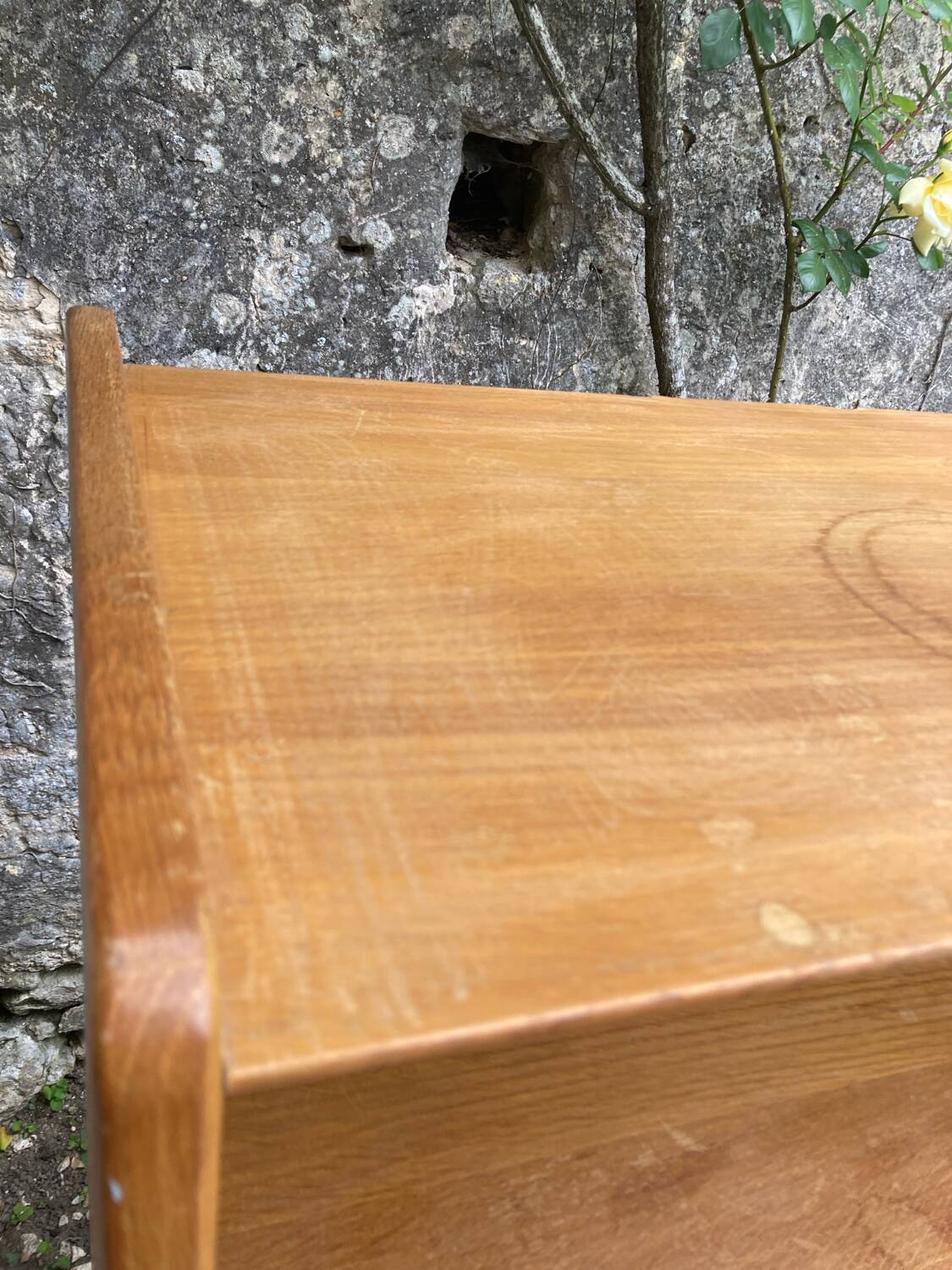 Vintage bookcase shelf