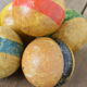 Lot de 6 boules en bois.