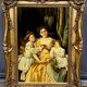 "Family Scene". Oil on canvas.