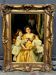 Tableau "Scène de famille". Huile sur toile.