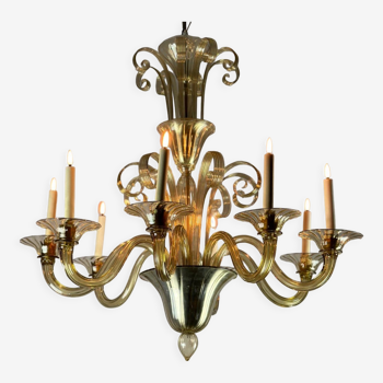 Venetian chandelier in Murano glass circa 1940