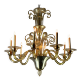 Venetian chandelier in Murano glass circa 1940