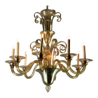 Venetian chandelier in Murano glass circa 1940