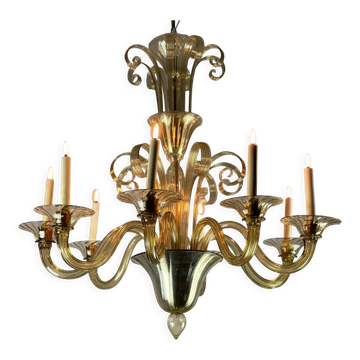 Venetian chandelier in Murano glass circa 1940