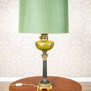 Vintage Pair of Table Lamps in a Classical Style with Decorative Bases and