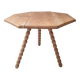 Table basse / bout de canapé / Table d'appoint tripode plateau octogone