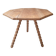 Table basse / bout de canapé / Table d'appoint tripode plateau octogone