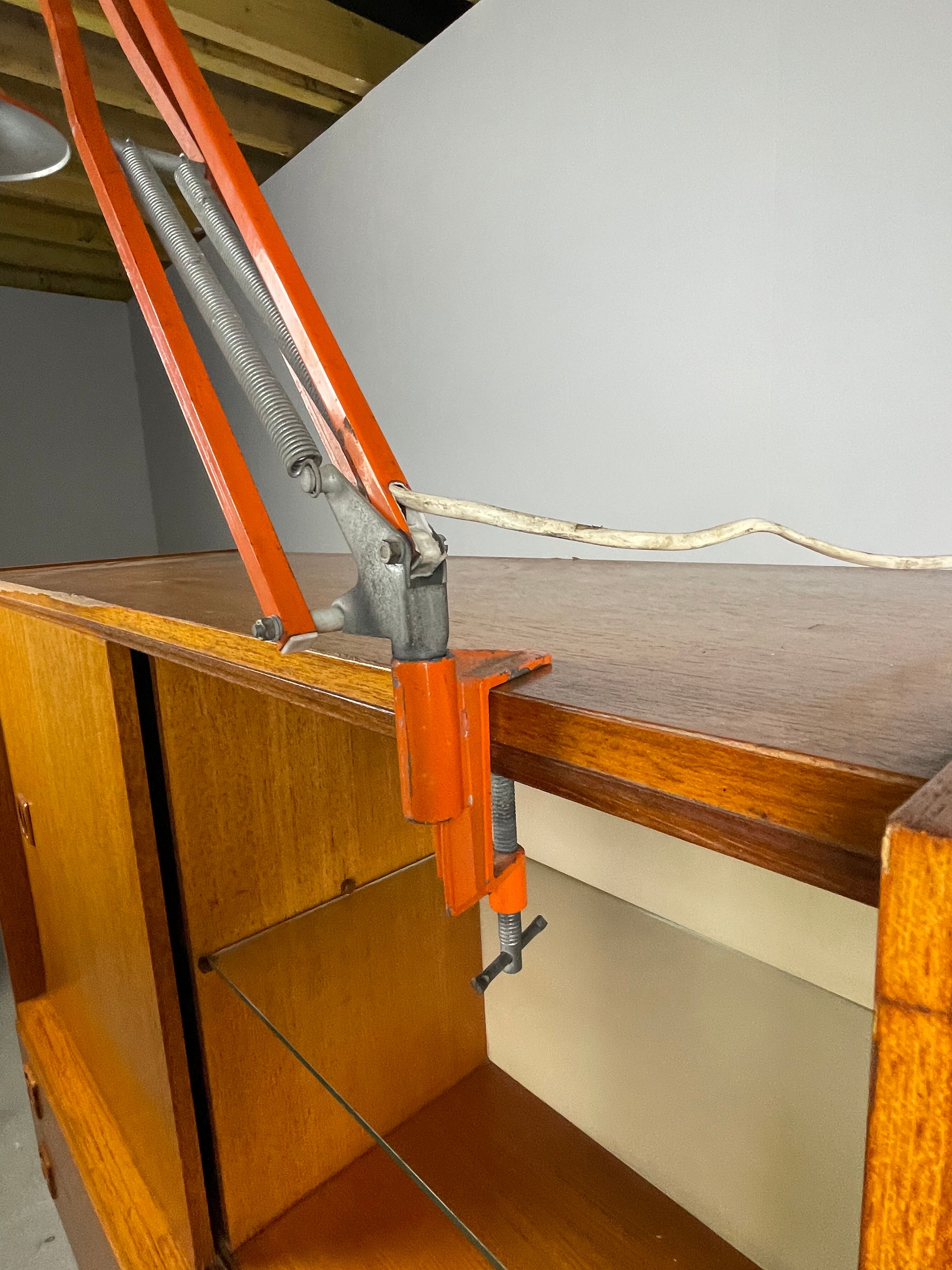Articulated desk lamp 1970 orange