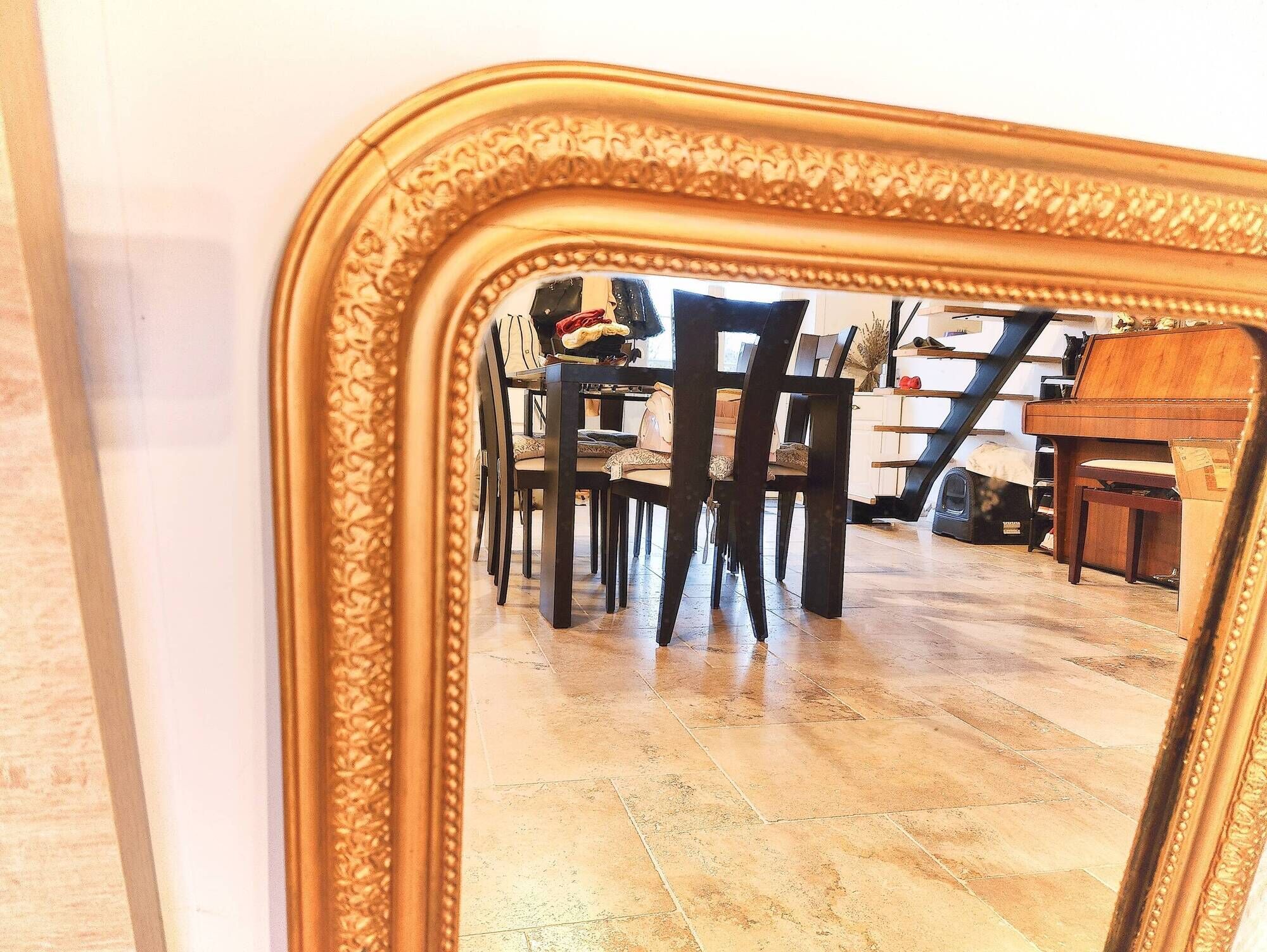 Louis philippe mirror in gilded wood (10)