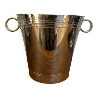 chrome metal champagne bucket 1950