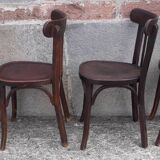 Chaises bistrot Baumann, années 50. (Lot de 4)