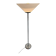 Floor lamp in white metal and plastic, Swisslamps SLZ design, vintage 80s