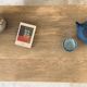 Brutalist coffee table in solid oak