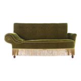 Antique sofa-bed in green colour