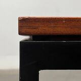 Mid-century minimalist teak side table by Florence Knoll for Knoll International, 1950s.