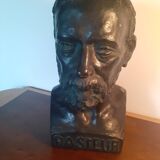 Large plaster bust of Louis Pasteur