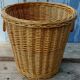 Wicker wastepaper basket