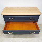 Vintage cherry wood commode refurbished